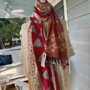 Cotton Kantha Scarf - new
